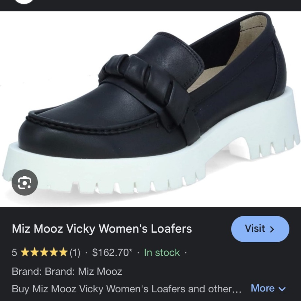 Miz Mooz Vicky leather qvc new loafers black